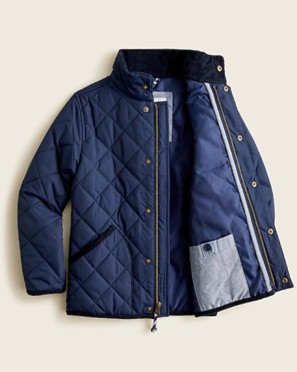 Boys' quilted field jacket