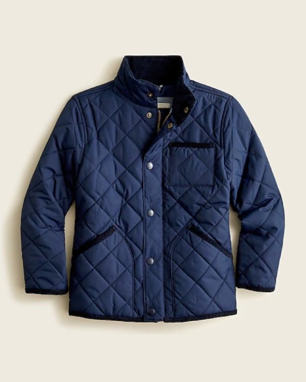 Boys' quilted field jacket