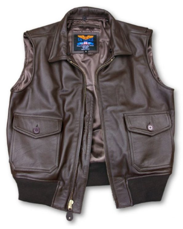 US Wings® Cape Buffalo Leather Vest