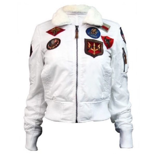 B-15 Flight White Bomber Jacket