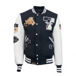 Leopard Wool-PU Jacket