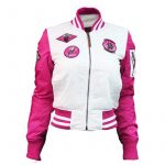 Miss Top Gun Color Block Dark Pink MA-1 Jacket