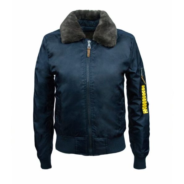 Miss Top Gun Ma-1 Navy-blue Bomber Jacket