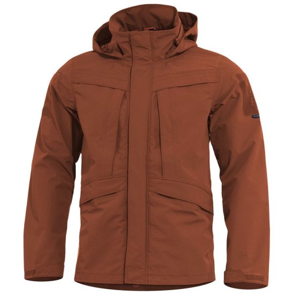 Pentagon Hurricane Shell Maroon Red Jacket
