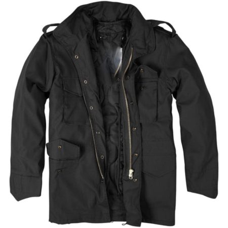 M65 Field Black Jacket with Detachable Liner