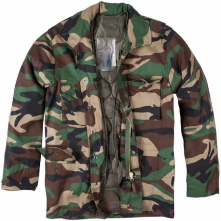 M65 Field Woodland Camo Jacket with Detachable Liner