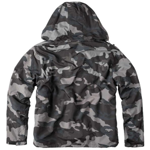 Windbreaker Black Camo Nylon Jacket