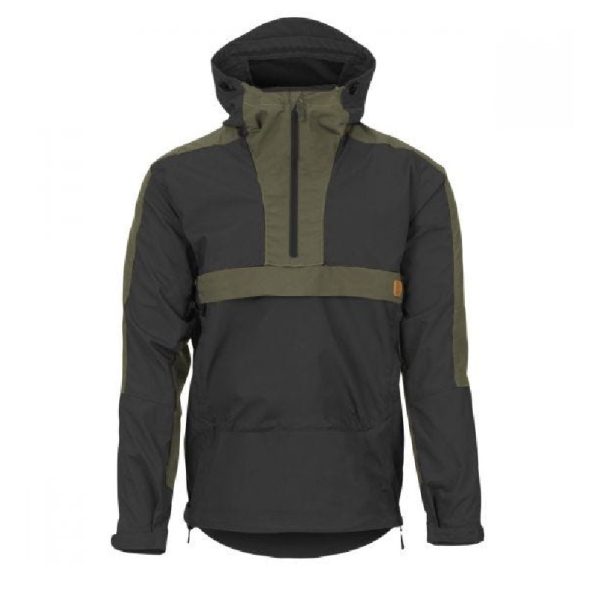 Woodsman Anorak Black & Taiga Green Jacket
