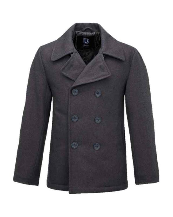 Brandit Pea Coat Anthracite Grey