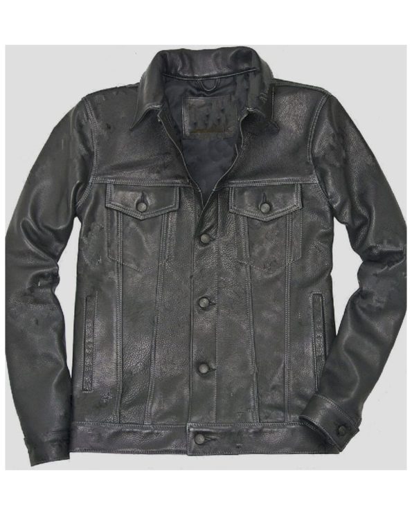 Flying Tigers Trucker Leather Jacket