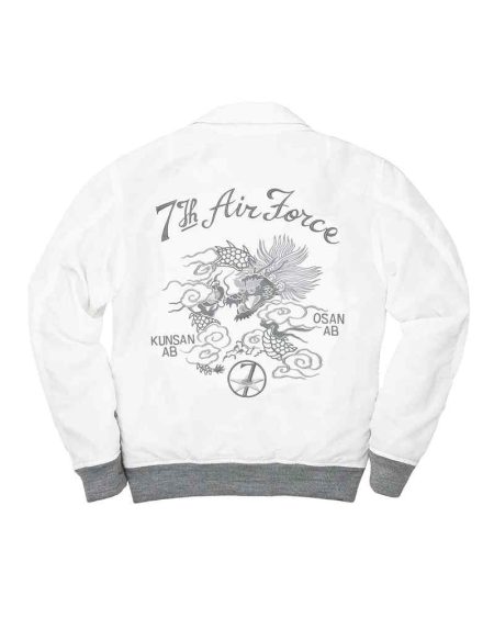 US 7th Air Force Souvenir White Jacket