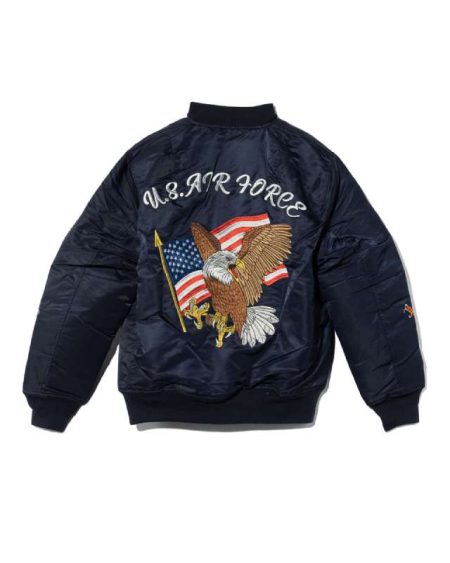 Custom MA-1 USAF Embroidery Blue Jacket