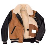 The Pro Shearling Suede Leather Varsity Jacket