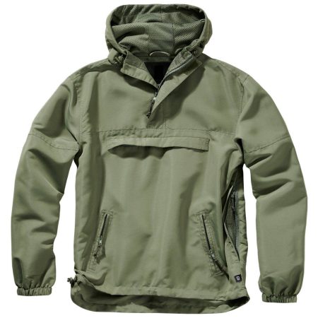 Summer Windbreaker Olive Hooded Jacket