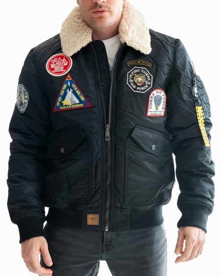 Men's Top Gun Force CW45 Black Jacket