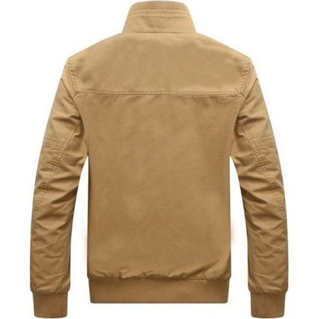 men jacket casual cotton washed coats army military 2024