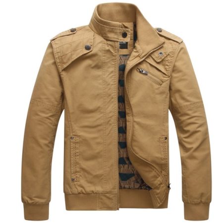 men jacket casual cotton washed coats army military