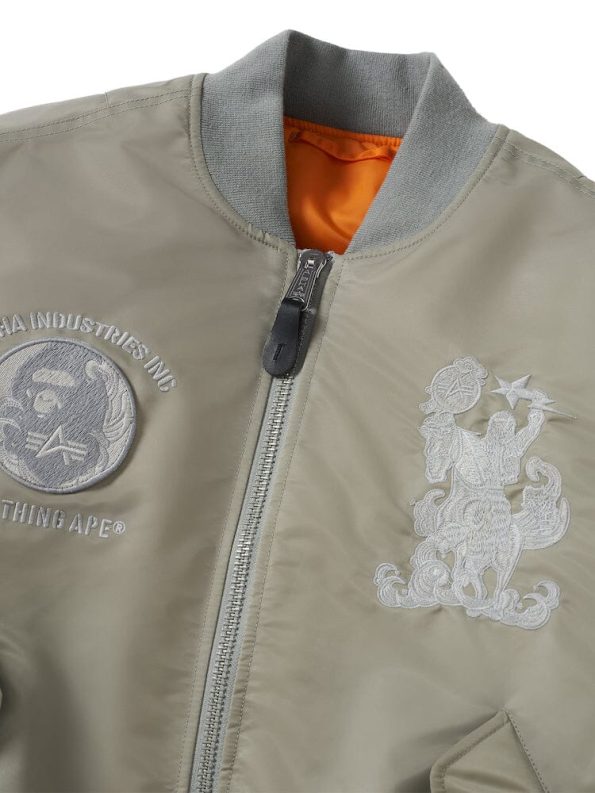 Alpha X Bape Ma-1 Bomber Jacket