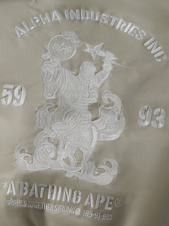 Alpha X Bape Ma-1 Olive Drab Jacket
