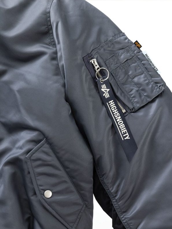 Alpha X Highsnobiety Ma-1 Navy Blue Jacket.