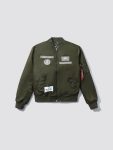 Alpha X Izzue Ma-1 Olive Green Bomber Jacket