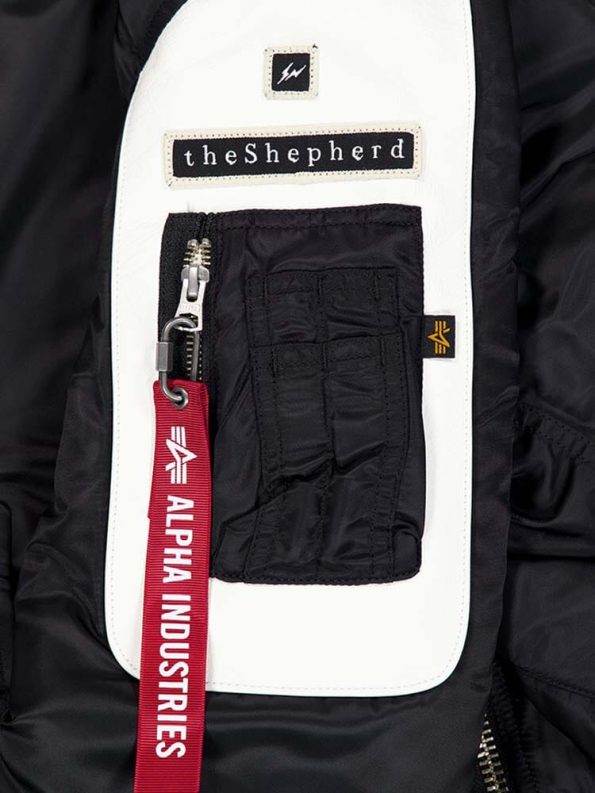 Alpha X Undercover The Shepherd Ma-1 Black Jacket