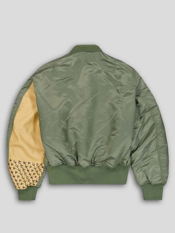Alpha X Undercover The Shepherd Ma-1 Green Bomber Jacket.