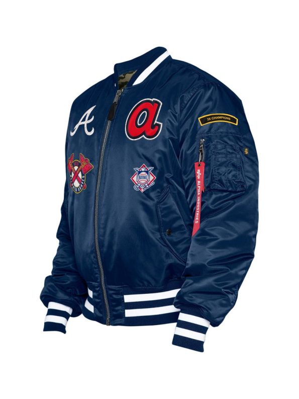 Atlanta Braves X Alpha X New Era Ma-1 Bomber Jacket