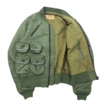 Avirex Ma-1 Green Nylon Flight Jacket