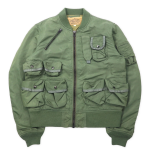 Avirex Ma-1 Green Nylon Flight Jacket