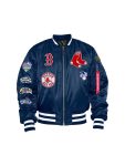 Boston Red Sox X Alpha X New Era Ma-1 Blue Bomber Jacket