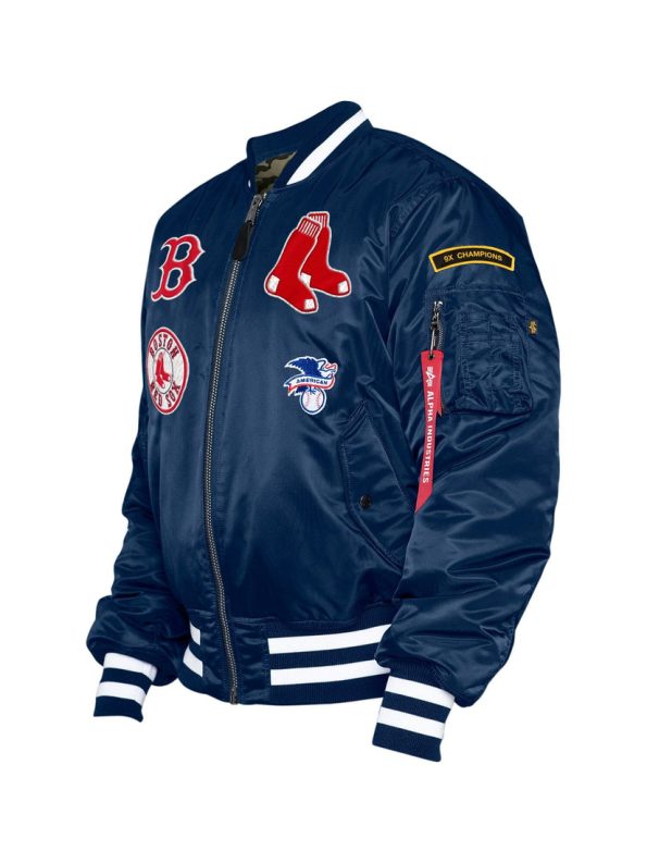 Boston Red Sox X Alpha X New Era Ma-1 Bomber Jacket