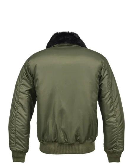 Brandit Ma2 Bomber Olive Green Fur Collar Jacket.