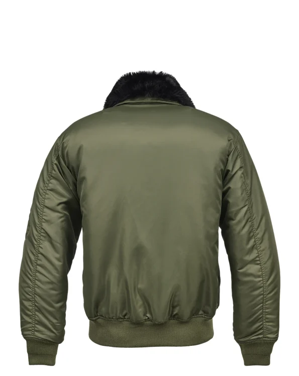 Brandit Ma2 Bomber Olive Green Fur Collar Jacket.