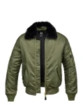 Brandit Ma2 Bomber Olive Green Fur Collar Jacket
