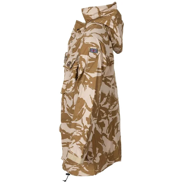 British Army Desert DPM Camo Windproof Smock Hooded Jacket
