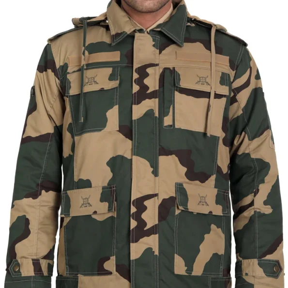 Bsf Uniform Camo Hooded Jacket.