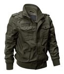 Eklentson Military Green Bomber Jacket