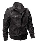 Eklentson Windbreaker Blue Cargo Military Jacket