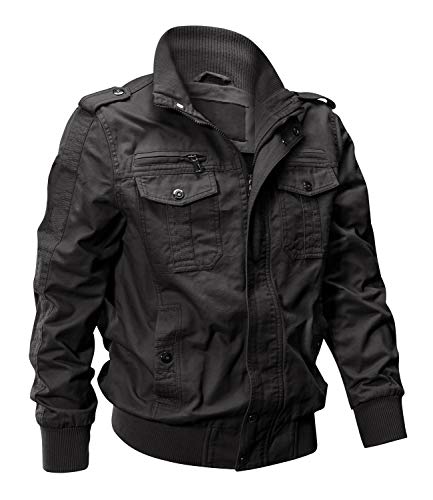 Eklentson Windbreaker Blue Cargo Military Jacket