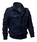 Eklentson Windbreaker Navy Blue Military Jacket