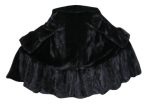 Handmade Women’s Real Black Mink Fur Long Trench Coat