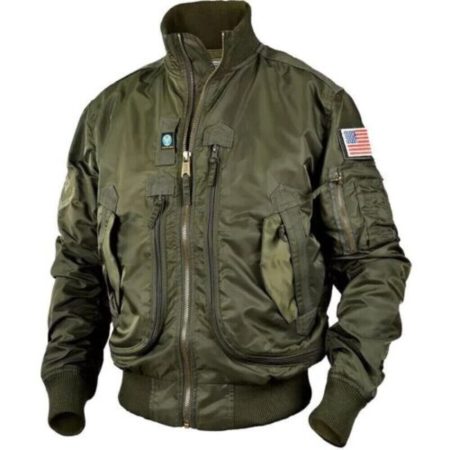 Ma-1 Flight Air Force Pilot Flying Army Military Green Jacket