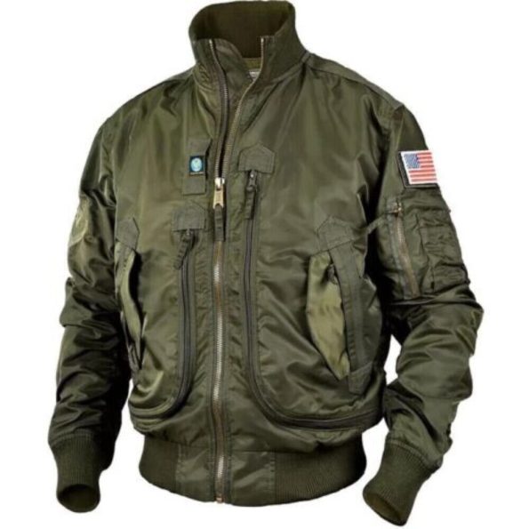 Ma-1 Flight Air Force Pilot Flying Army Military Green Jacket