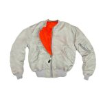 Ma-1 Flight Pilot Air Army Military Warm Padded Silver Jacket