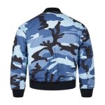 Ma-1 Flight Pilot Us Air Force Military Style Padded Blue Bomber Jacket
