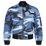 Ma-1 Flight Pilot Us Air Force Military Style Padded Blue Bomber Jacket