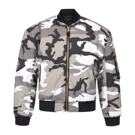 Ma-1 Flight Pilot Us Air Force Military Style Padded Bomber Jacket