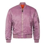 Ma-1 Flight Pilot Us Air Force Military Style Padded Pink Bomber Jacket