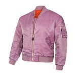 Ma-1 Flight Pilot Us Air Force Military Style Padded Pink Bomber Jacket
